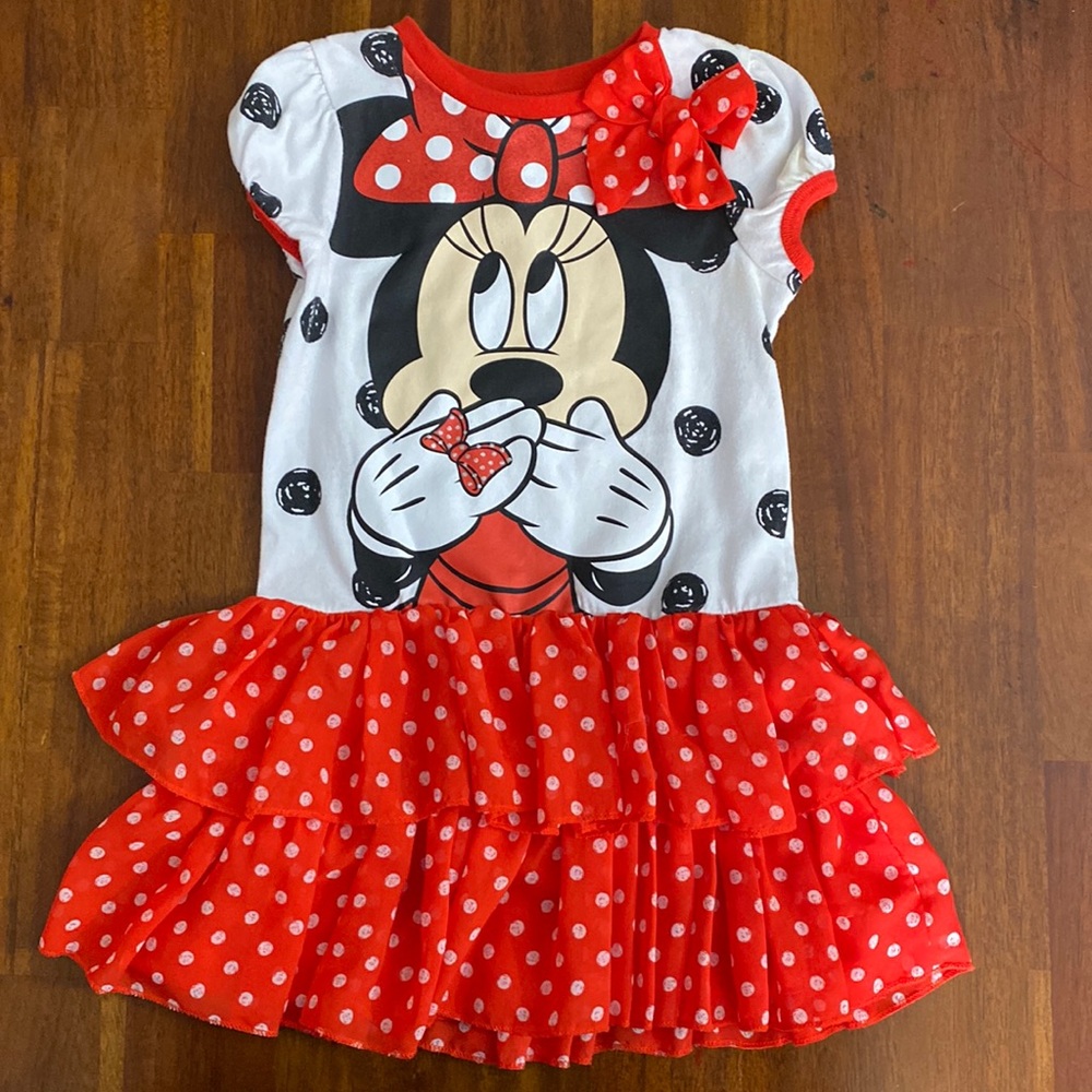 Minnie Mouse Polka Dot Dress - 4T